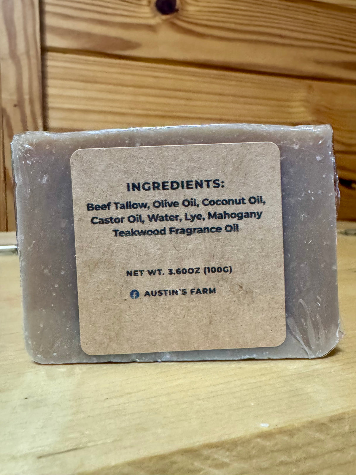Mahogany Teakwood Tallow Soap